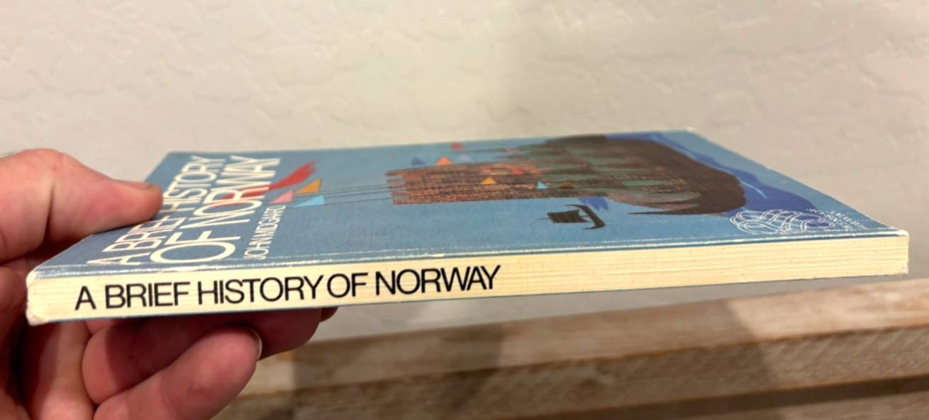 Vintage! A Brief History of Norway Paperback Book! John Midgaard 1982 154 Pages