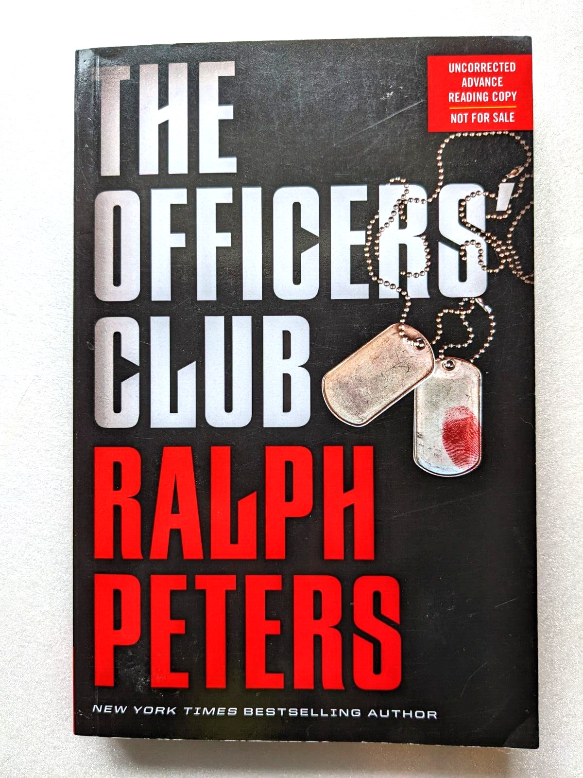 The Officers‘ Club by Ralph Peters Uncorrected Advance Copy Unsigned