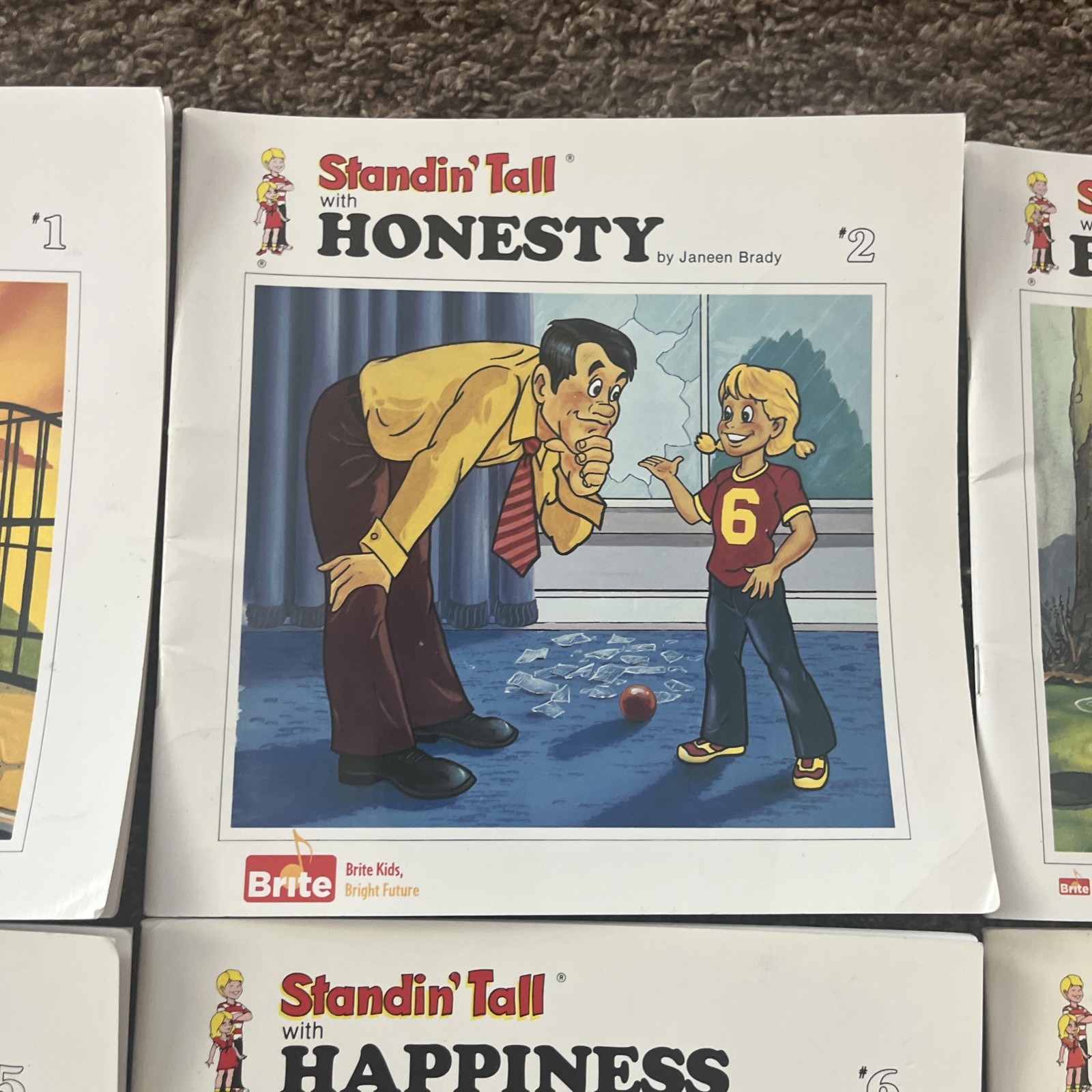 Lot Of 12 STANDIN‘ TALL Book Set By Janeen Brady #1-12 Honesty, Courage, Love…