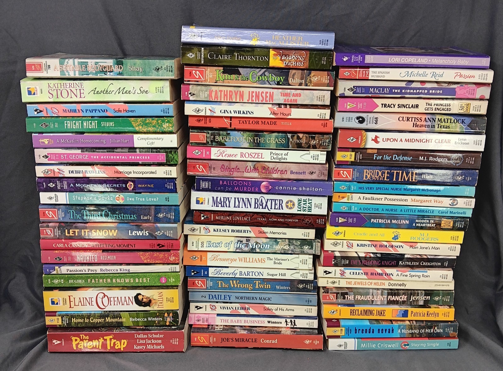 Huge Romance Paperback Lot 52 Books Harlequin Silhouette Dailey Novak Mixed PB