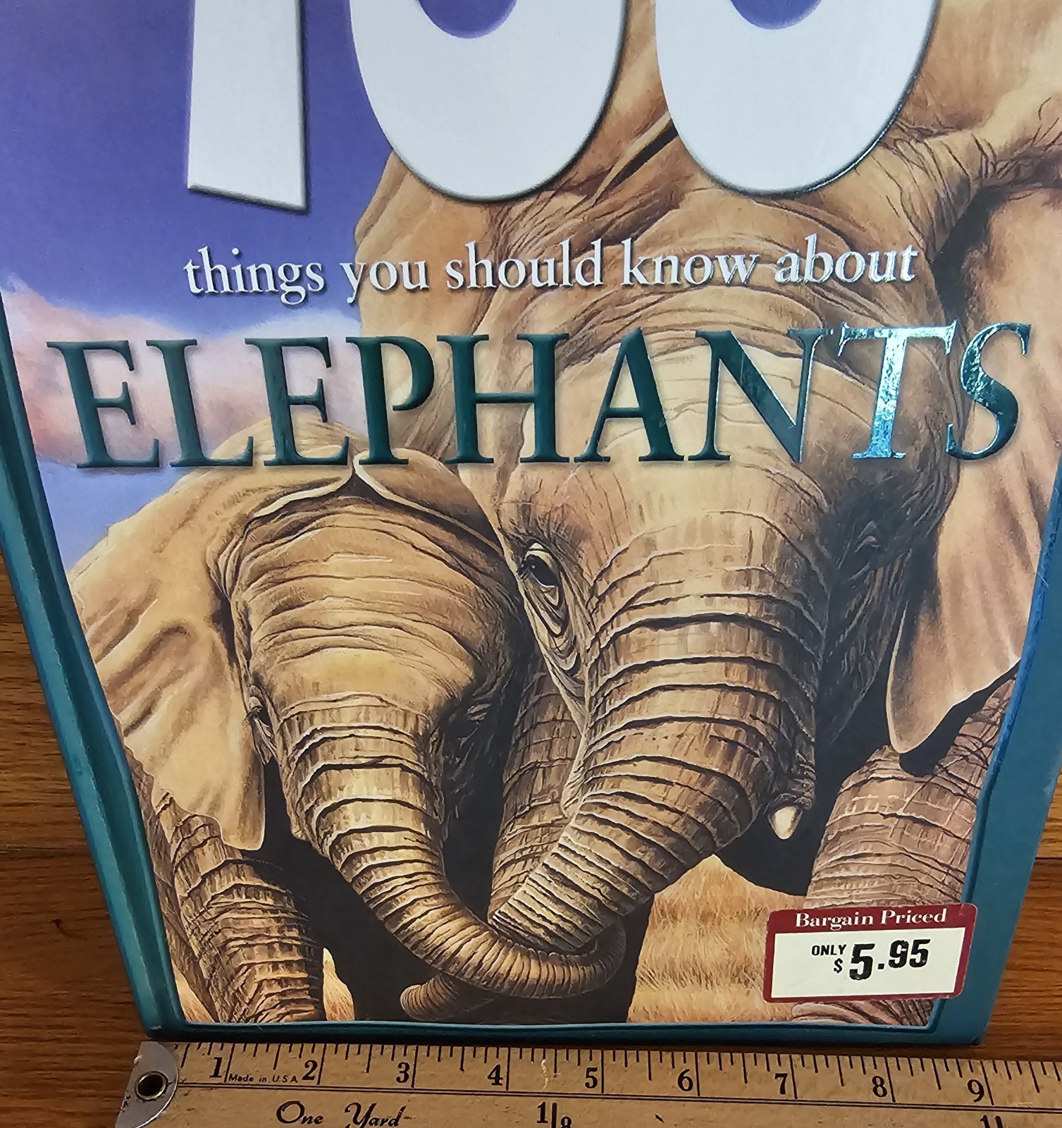 100 Things You Should Know About ELEPHANTS Juvenile Hard Back Book 48 Pages 9×12