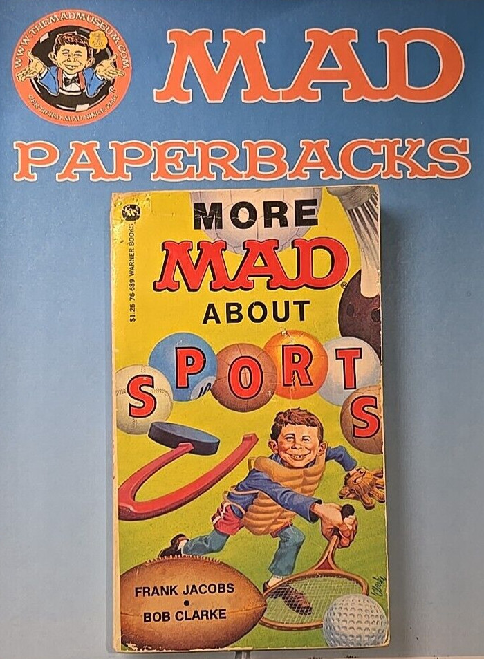 MAD Magazine Paperback Book: MORE MAD ABOUT SPORTS 1977 Warner 1st Print G