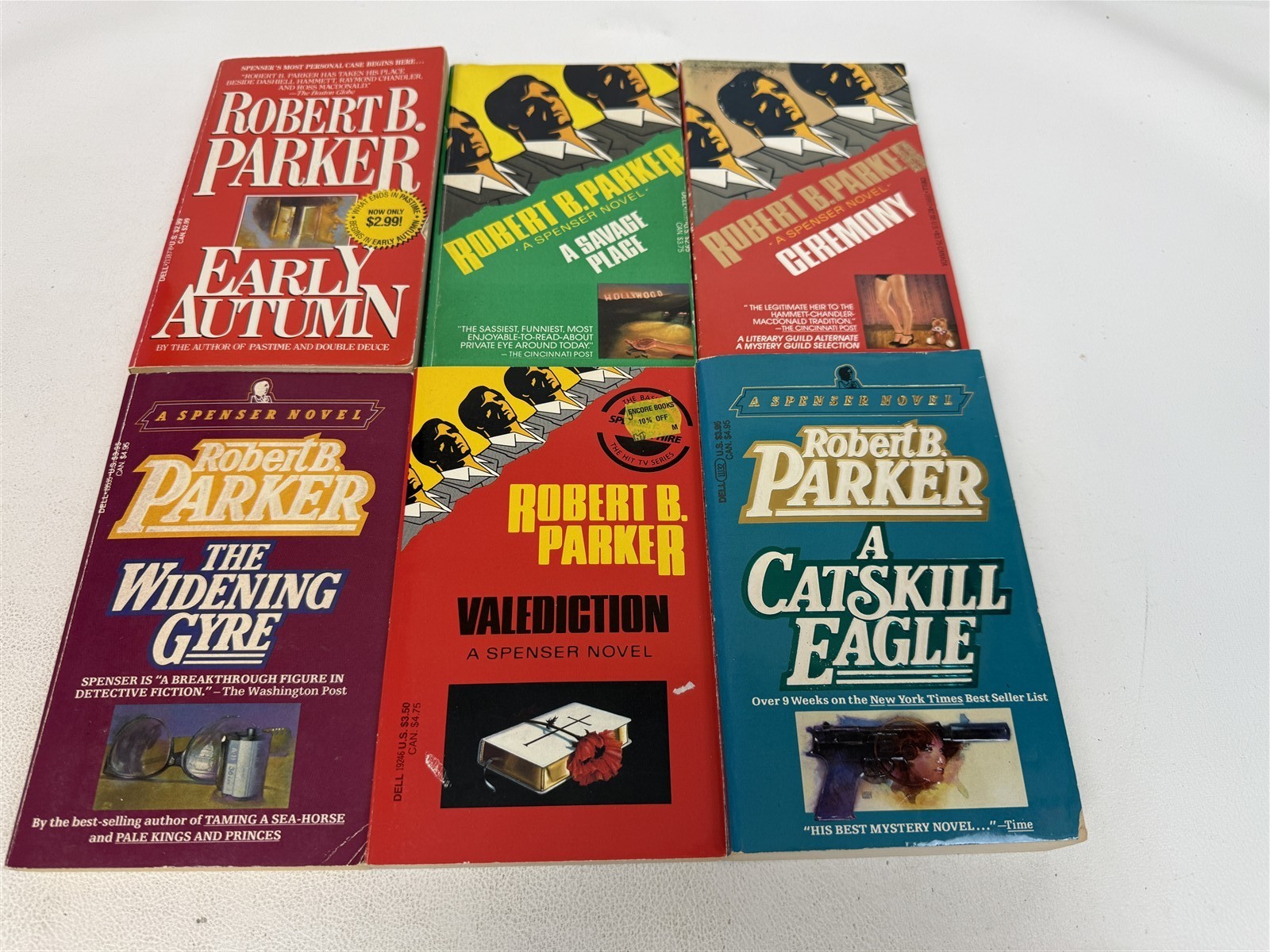 Robert B Parker Lot 49 ALL SPENSER Novels Godwulf Manuscript to Bye Bye Baby
