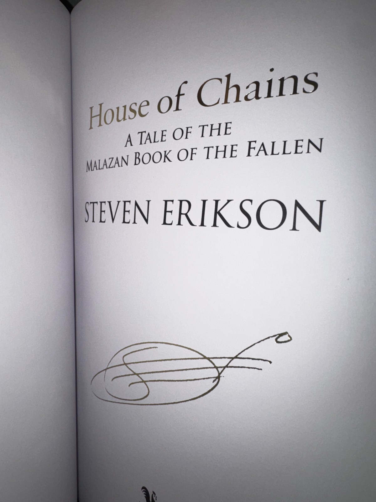 BROKEN BINDING Book 1-6 MALAZAN Book OfThe Fallen Steven Erikson SIGNED