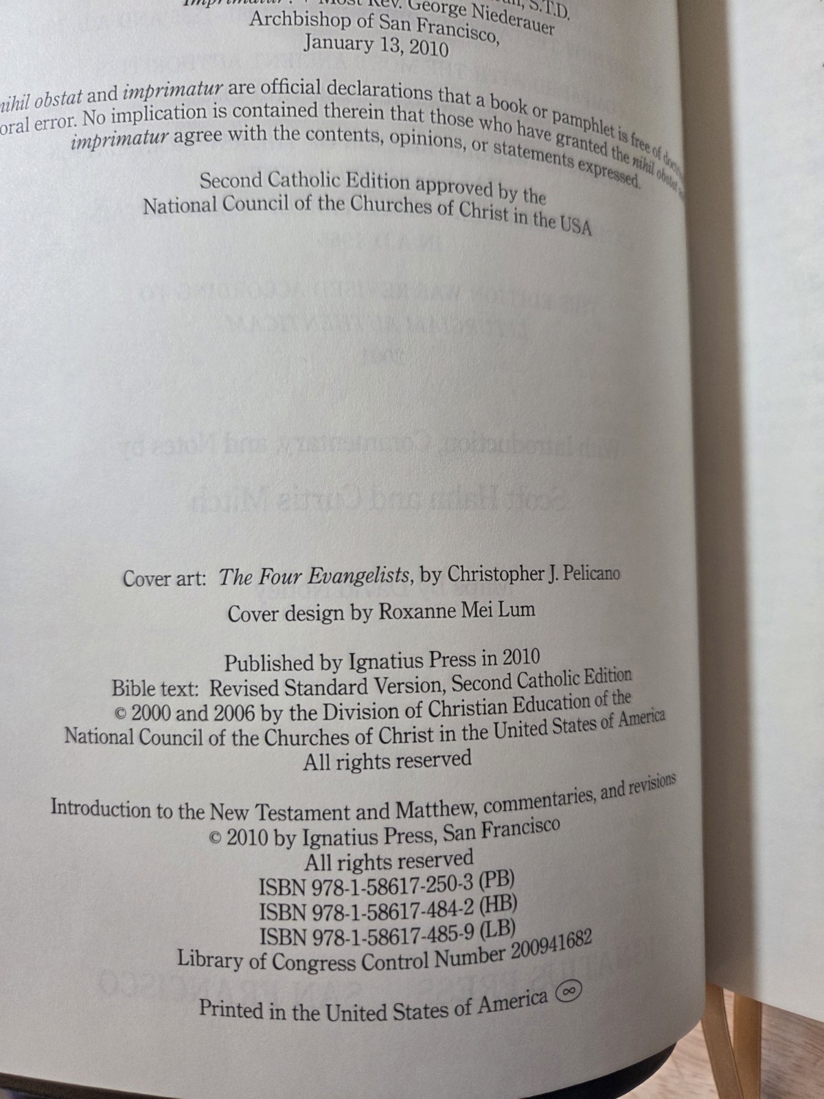 Ignatius Catholic Study Bible New Testament RSV 2nd Catholic Edition Flexible Co