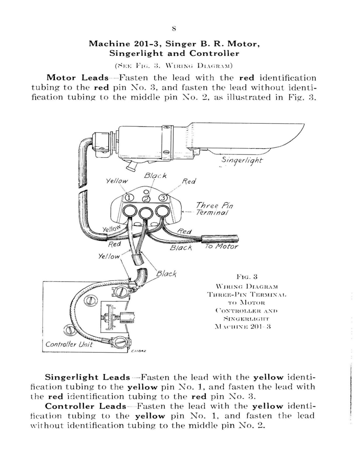 Singer Sewing Machine 201-1 Adjuster’s Manual „1936“ (54 Page)