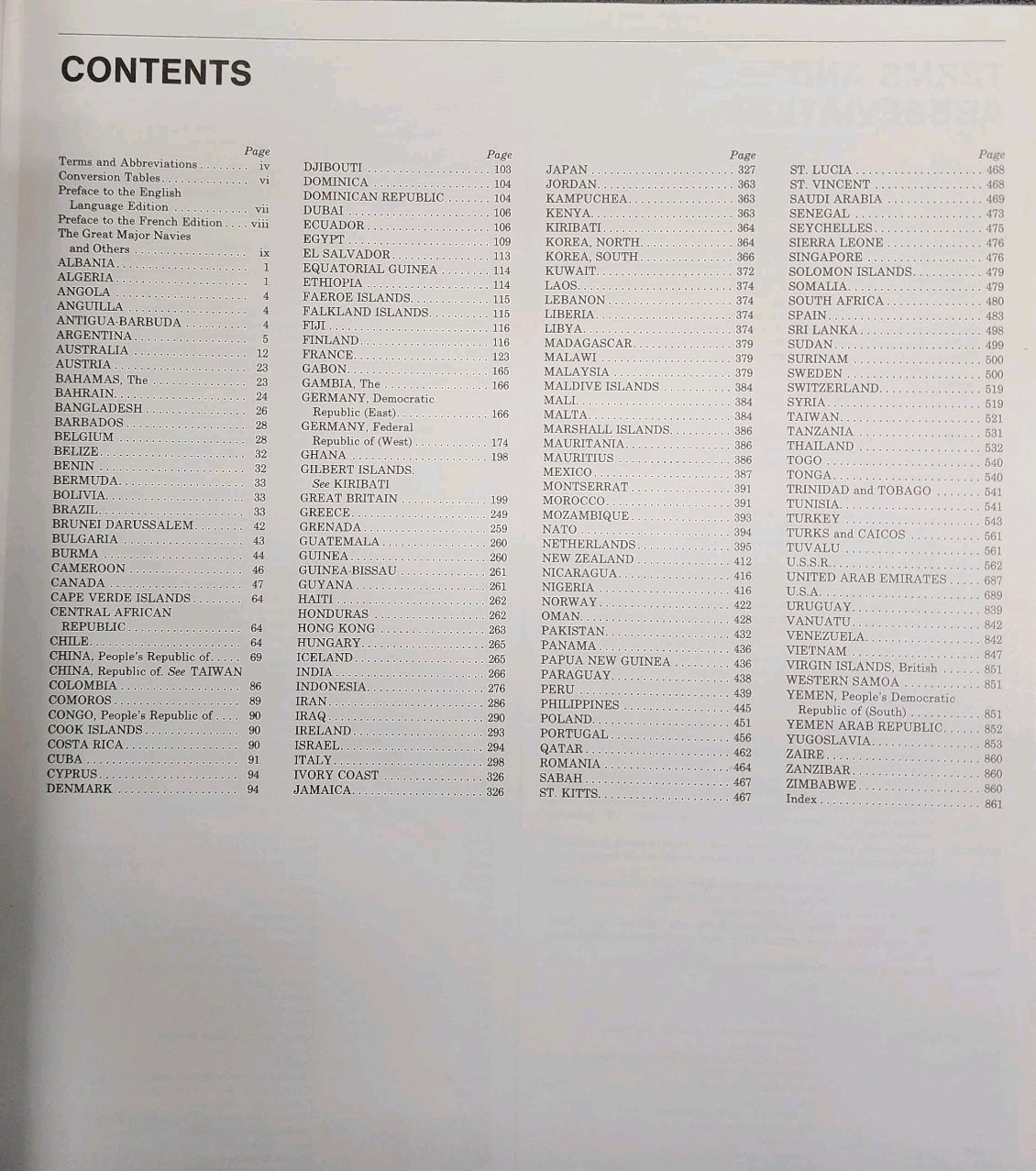 Combat Fleets of the World, 1988-89 Hardcover Jean L., Baker, A. No Dust Jacket.