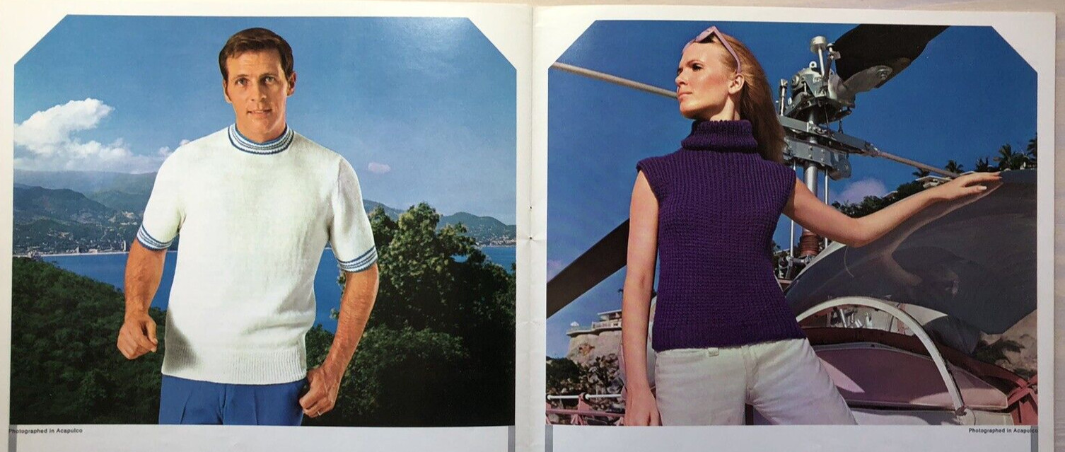 Vintage 1969 HAND KNITS FOR YOUNG MODERNS 47 Pages of Groovy Patterns to Knit :)