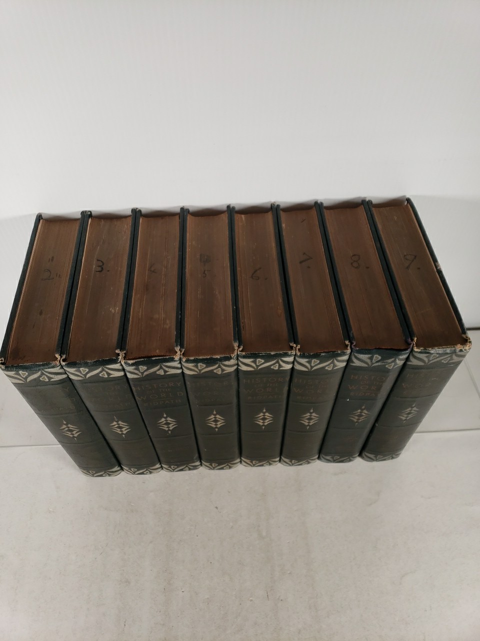 Ridpath’s History of the World (1930’s – 8 Books – Volumes 2 – 9 Only)