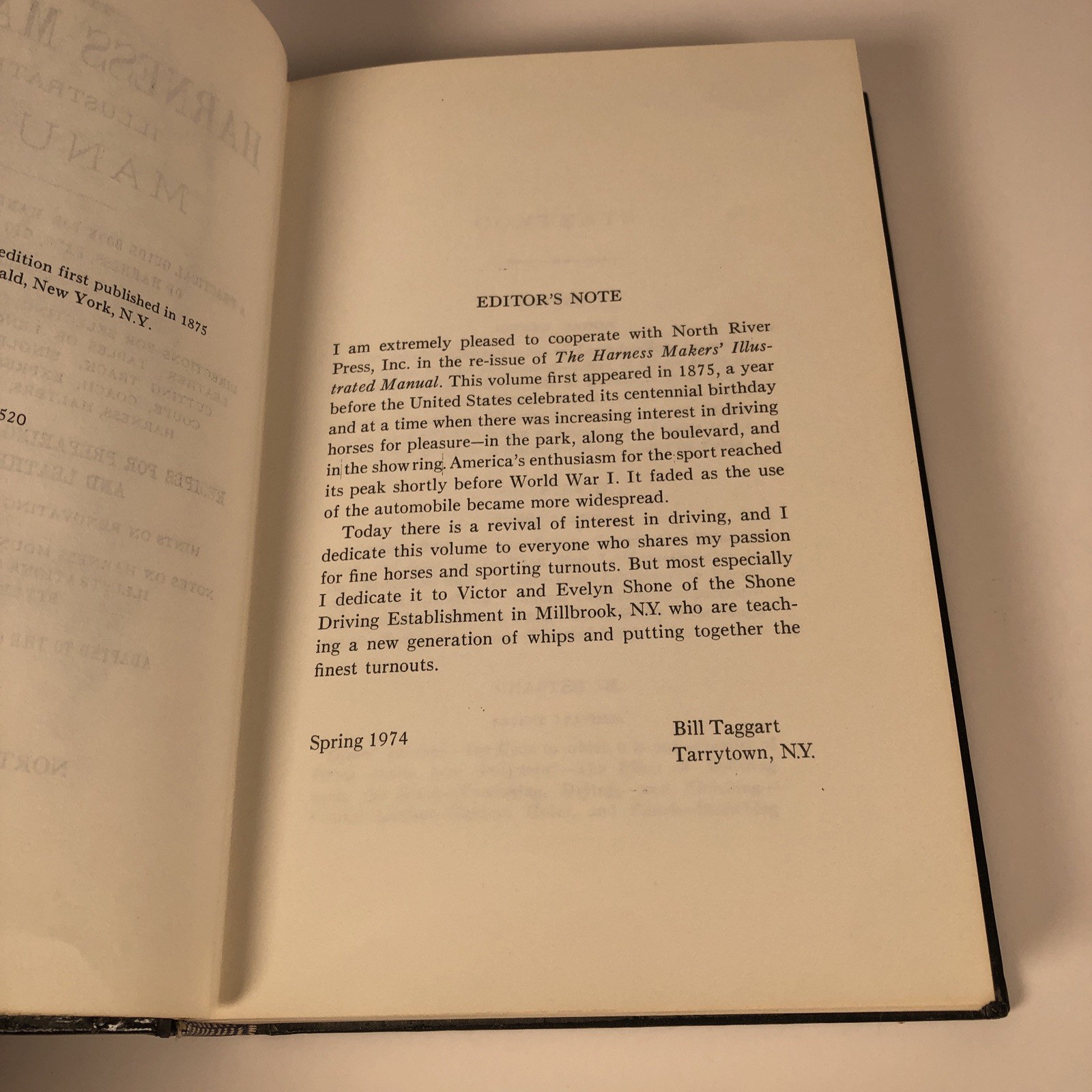 The Harness Makers‘ Illustrated Manual – Faux Leather bound HC Facsimile Reprint