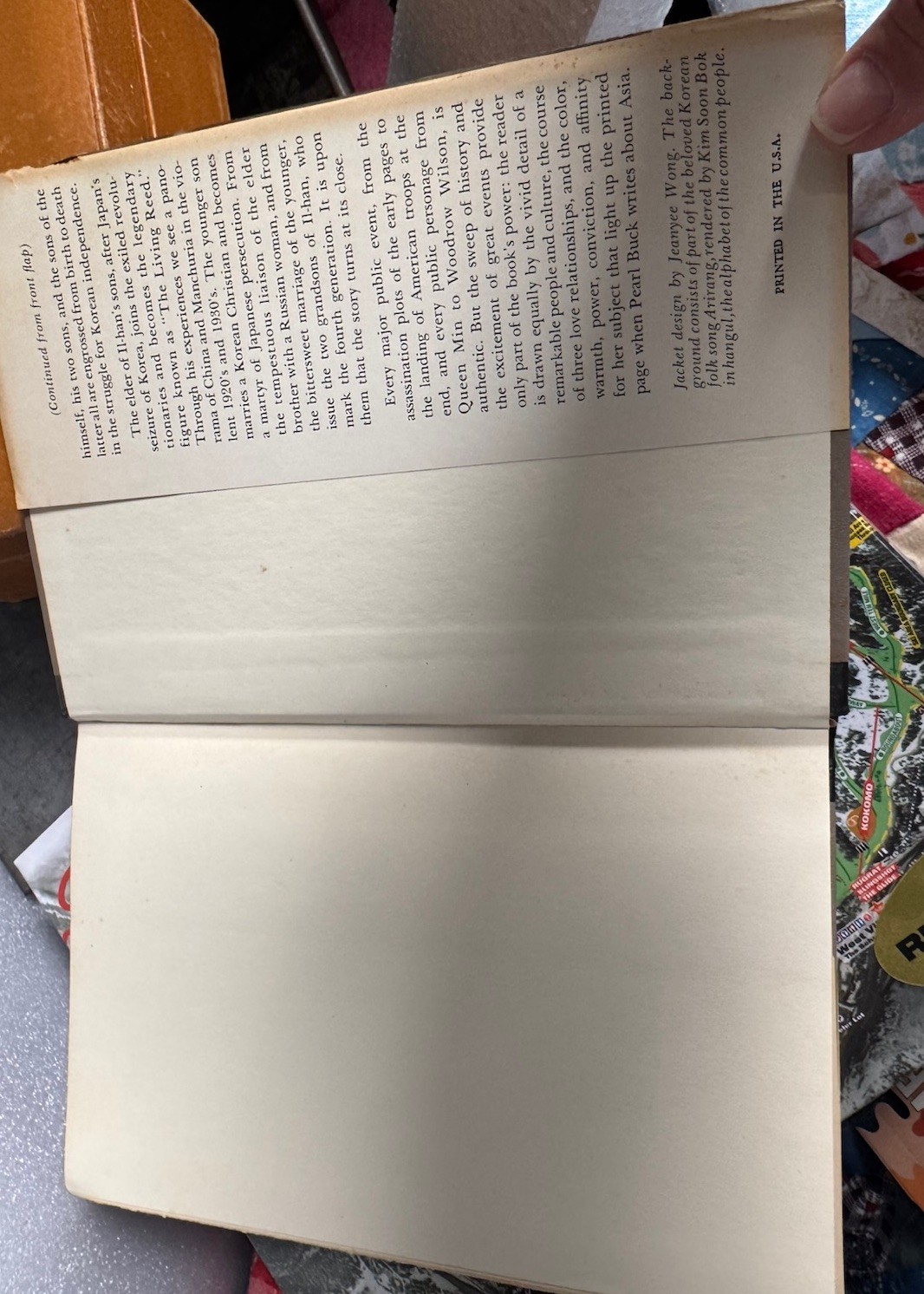 Vintage The Living Reed by Pearl S. Buck 1963 HC DJ Book Club Ed
