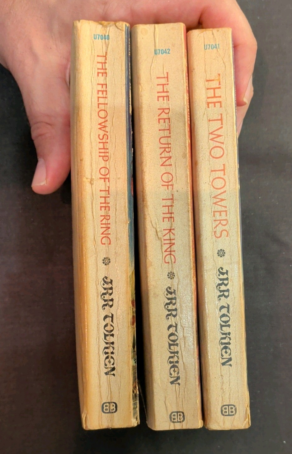 1960s Tolkien Lord Of The Rings Trilogy Book Set Ballantine