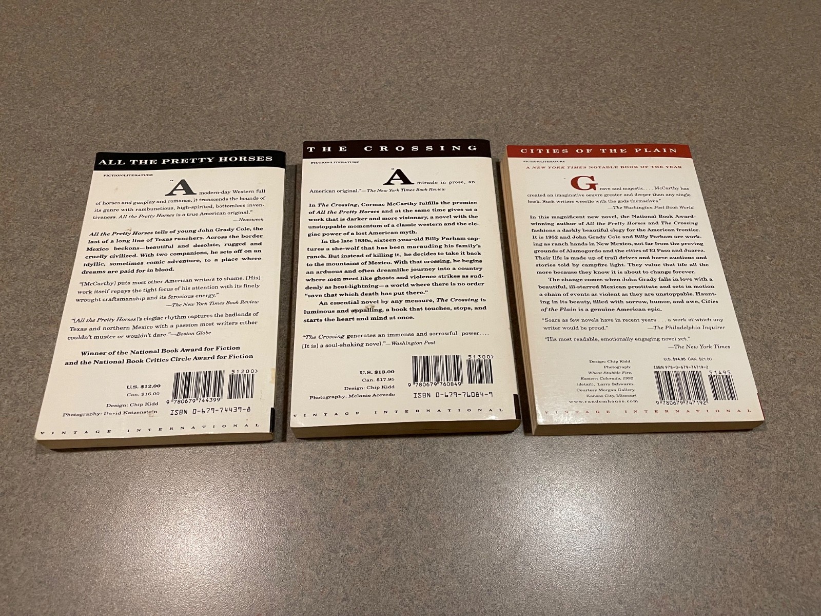 The Border Trilogy Complete 3 Book Set – Cormac McCarthy (All Pretty Horses) Lot
