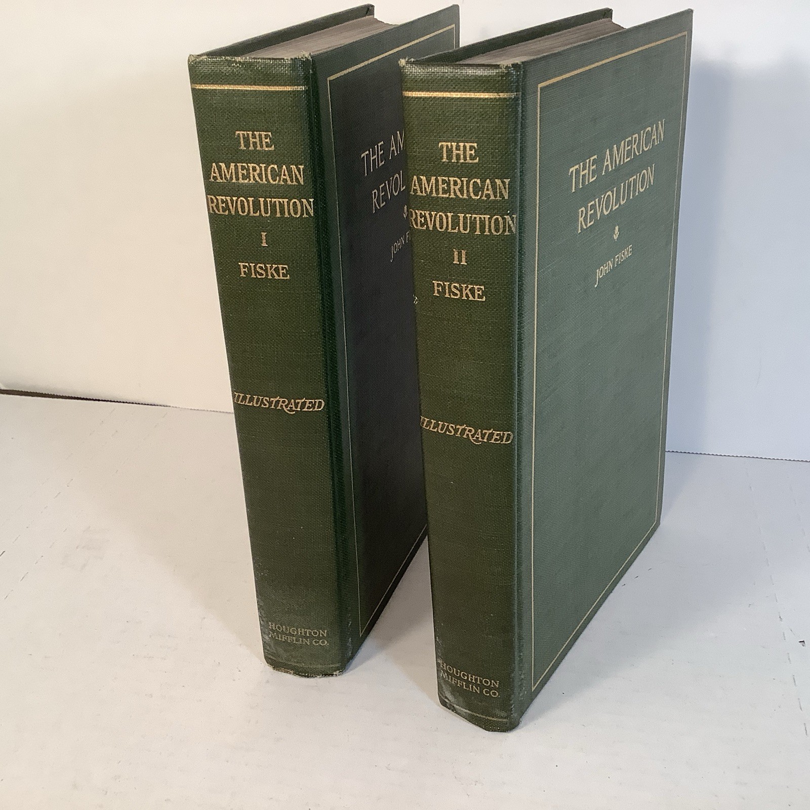 2 Vol 1896 The American Revolution by John Fiske Rare Antique History Book Set