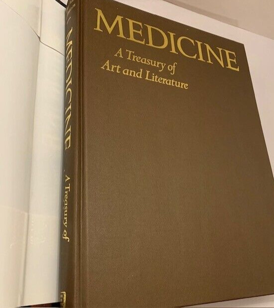 Art Literature Book Large Decor Illustrated Beaux Arts VTG Medicine Treasury MCM