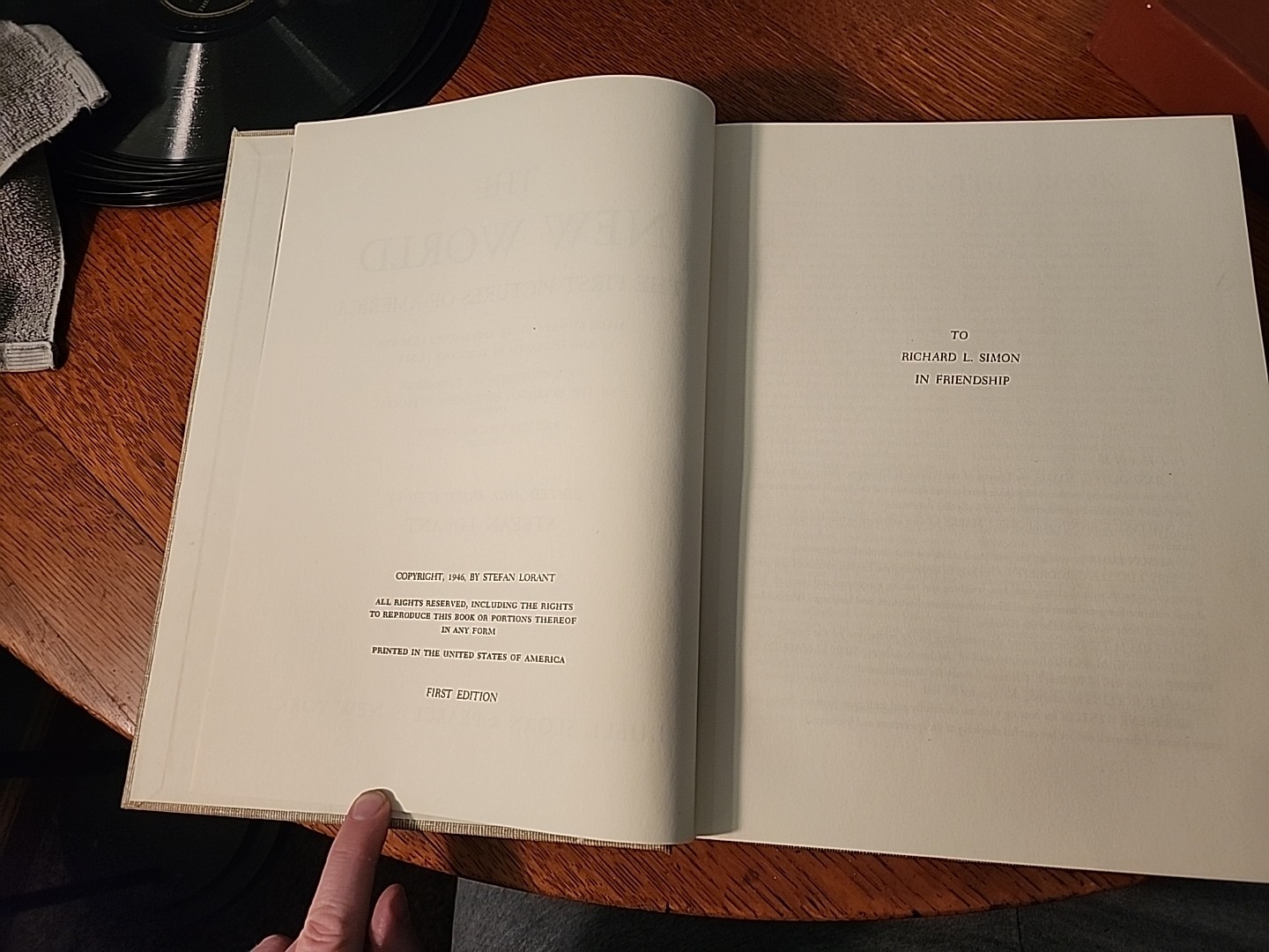 The New World 1st Pictures Of America By Stefan Lorant 1st Edition 1946