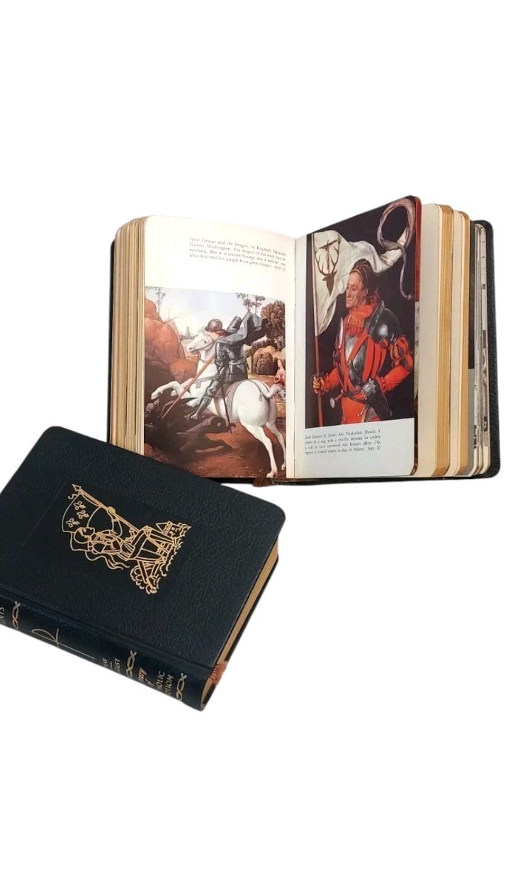 1961 Lives of the Saints, Library Catholic Devotion. Decorative, Religious Books