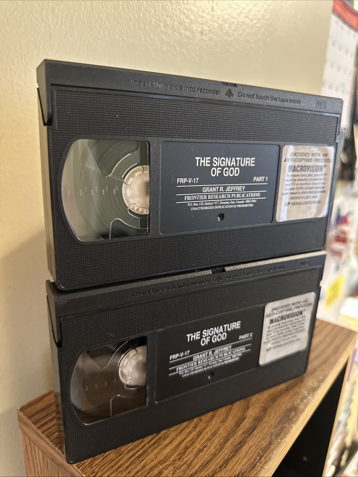Signature of God by Grant R. Jeffrey (Video, Vhs Format)