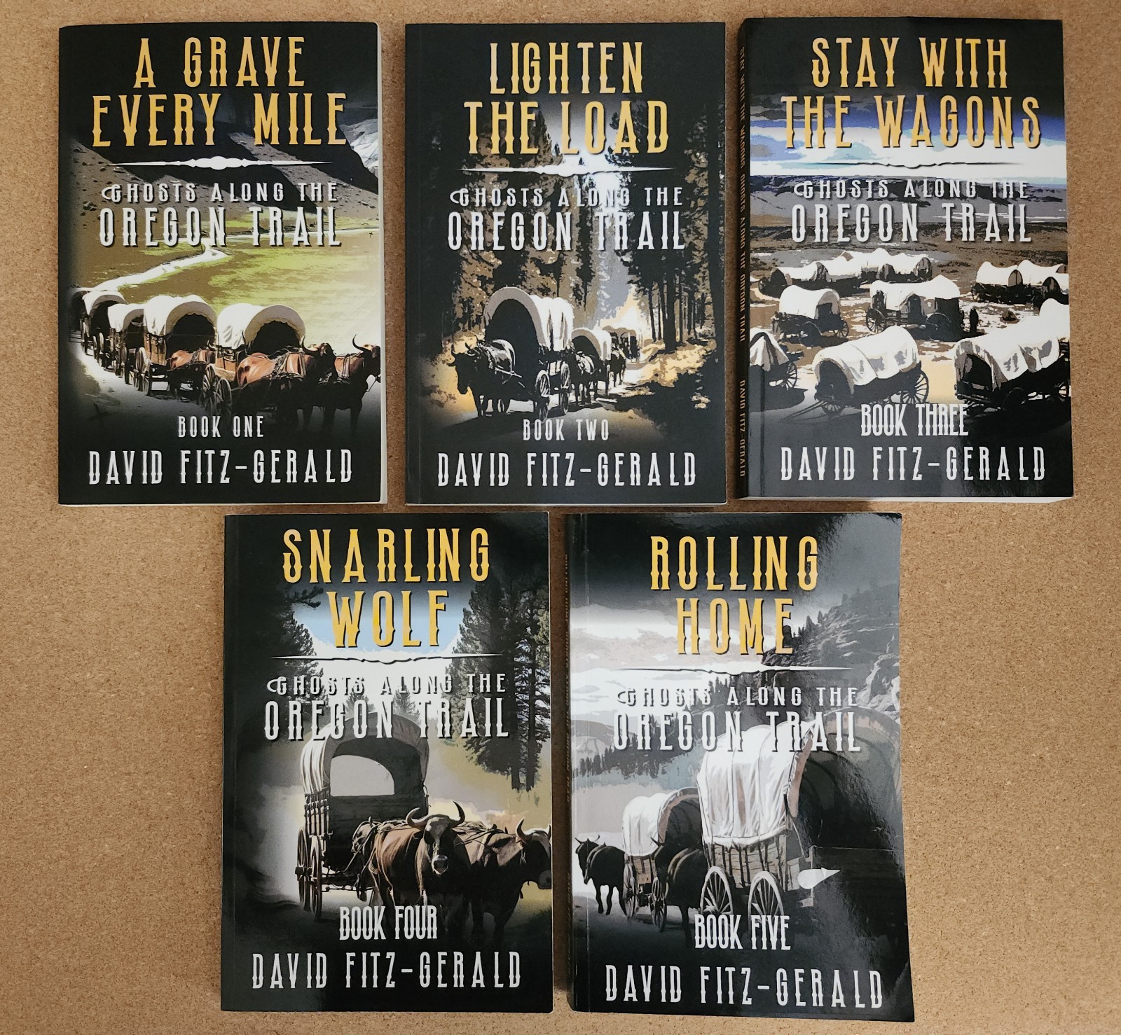 GHOSTS ALONG THE OREGON TRAIL Series, Books 1-5 by David Fitz-Gerald 2024