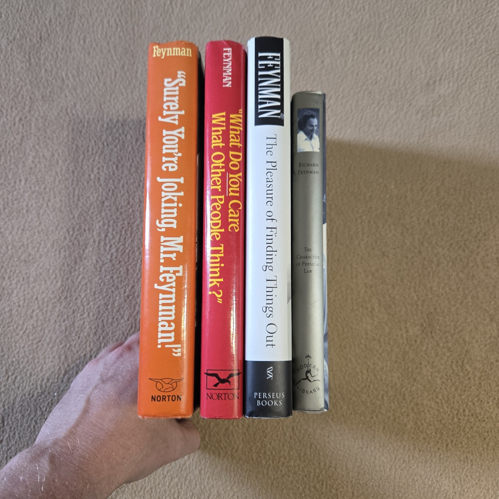 Richard Feynman HC/DJ Lot Of 4, Surely You’re Joking Mr. Feynman, Physical Law