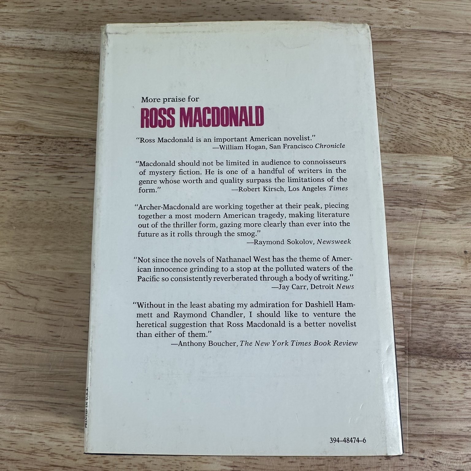 Sleeping Beauty Ross Macdonald 1973 First Edition Mystery Alfred A. Knopf