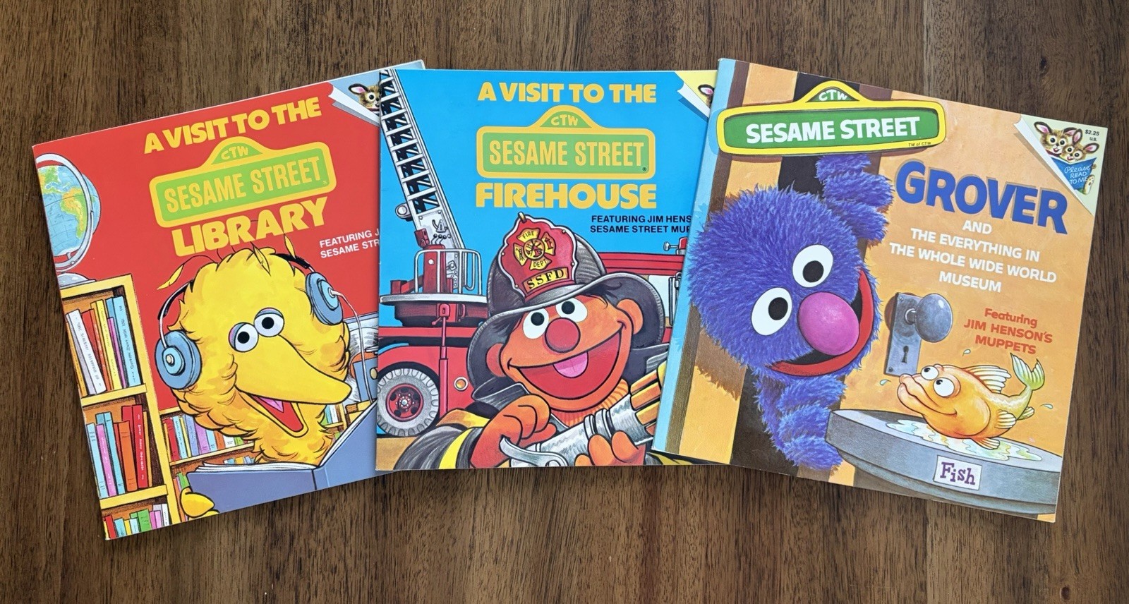 3 Vintage Sesame Street Paperback Books Illustrated Random House.