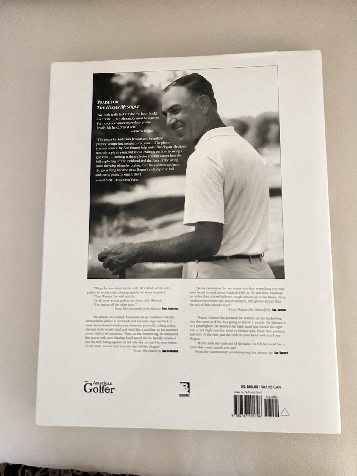 “The Hogan Mystique” Golf Classic Large Coffee Table Book