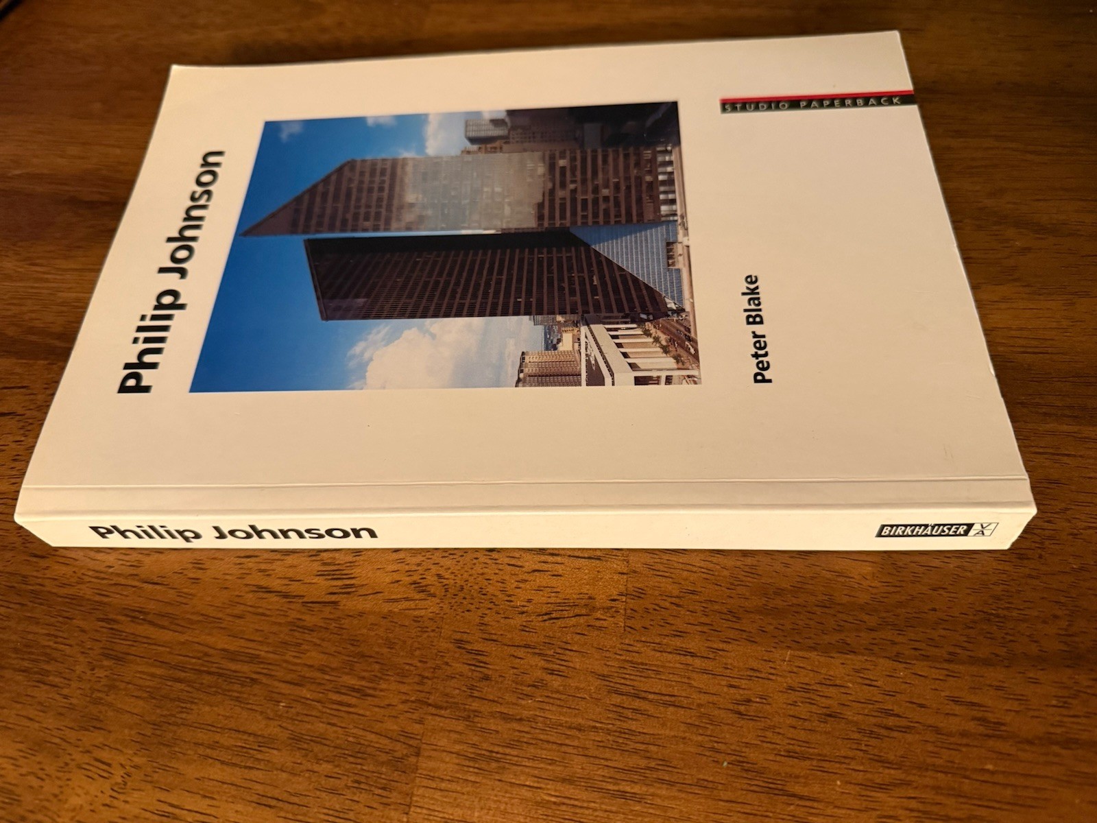 Philip Johnson by Peter Blake – English & German architecture book – VERY GOOD