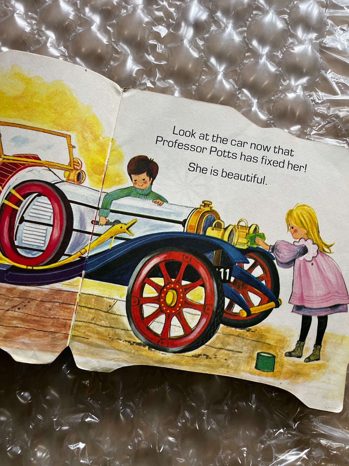 Chitty Chitty Bang Bang Golden Shape Book 1968 Vintage Children’s Paperback rare