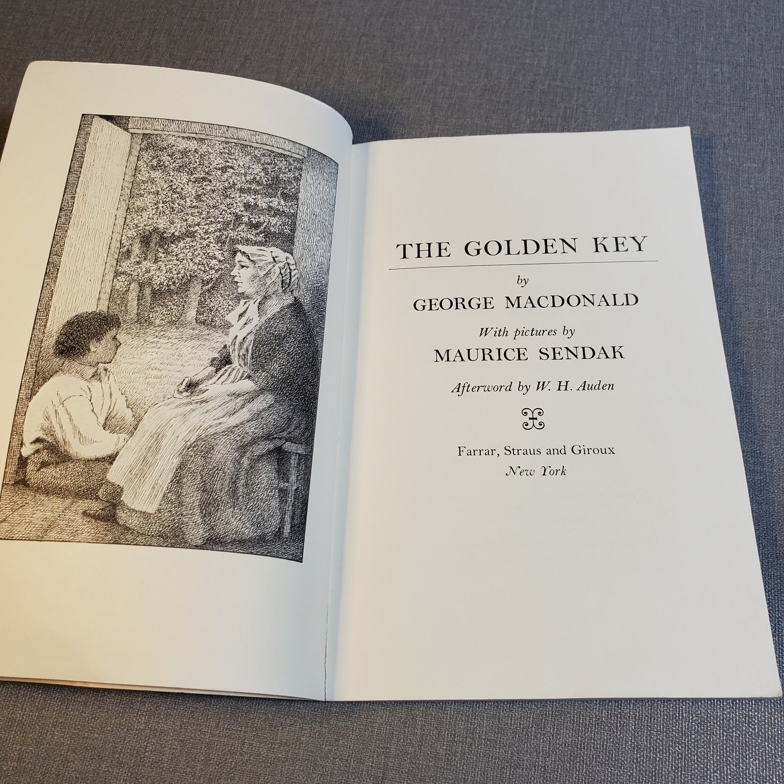 The Golden Key George MacDonald 1976 Maurice Sendak Illustrated Farrar Straus