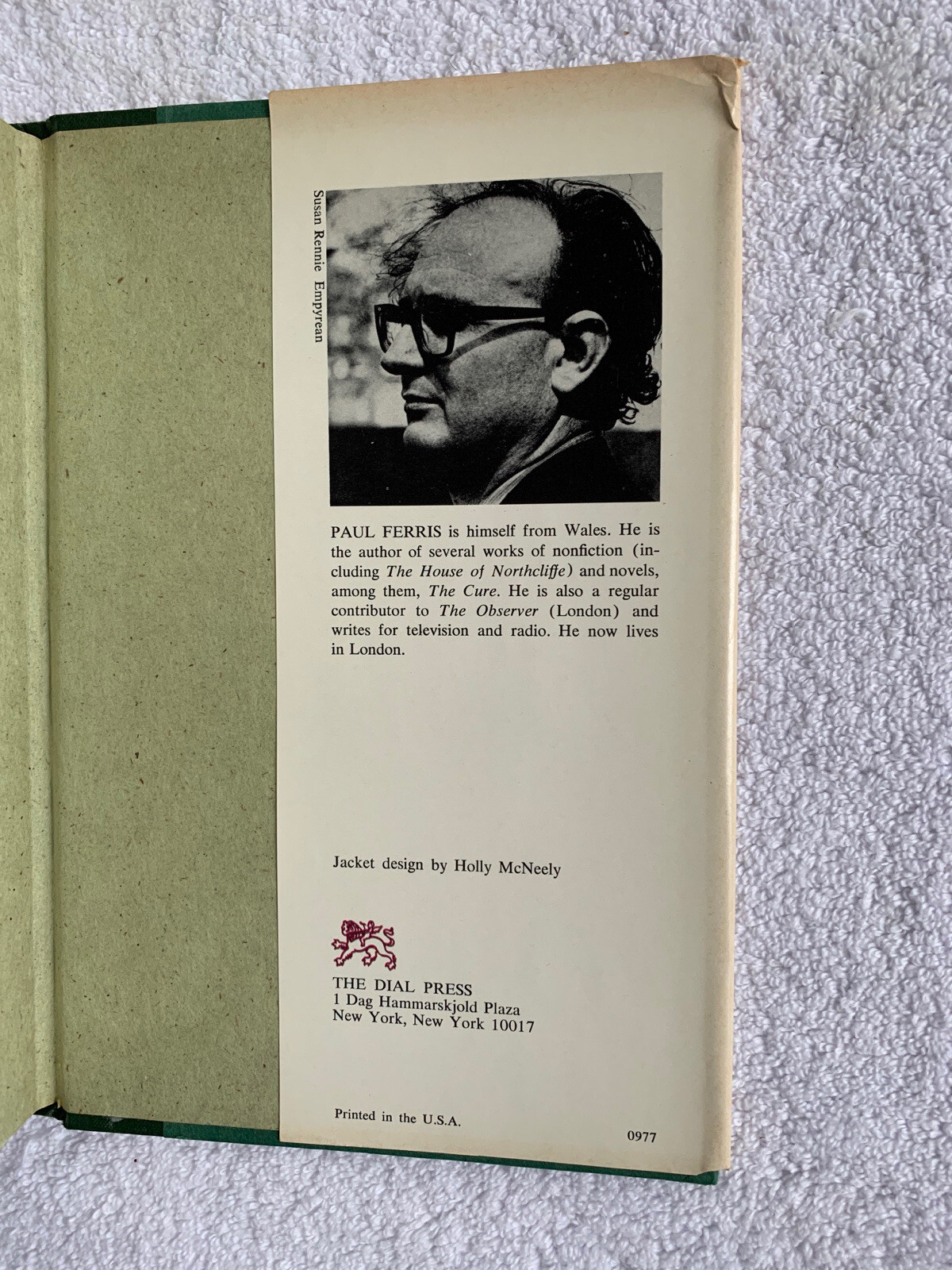 DYLAN THOMAS: A Biography by Paul Ferris 1977 1st U.S. Printing HC Dust Jacket