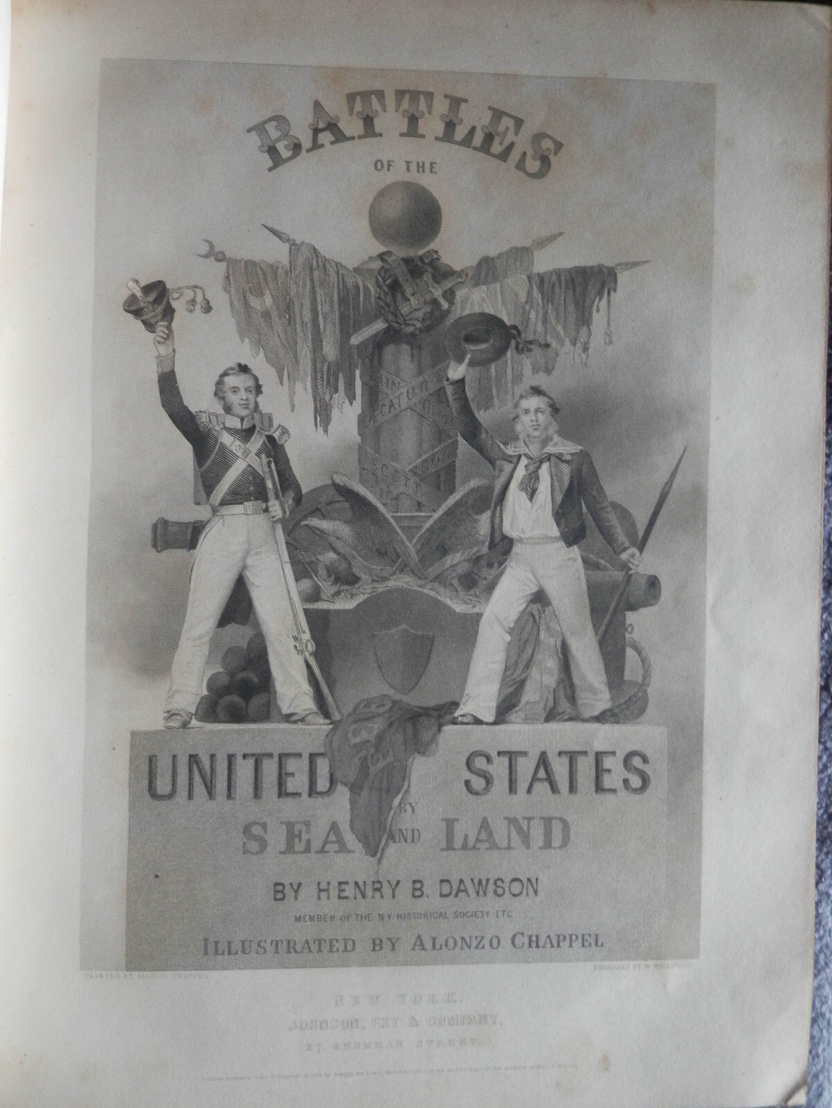 1858 BATTLES OF THE UNITED STATES BY SEA AND LAND by Henry B. Dawson Vol I & II
