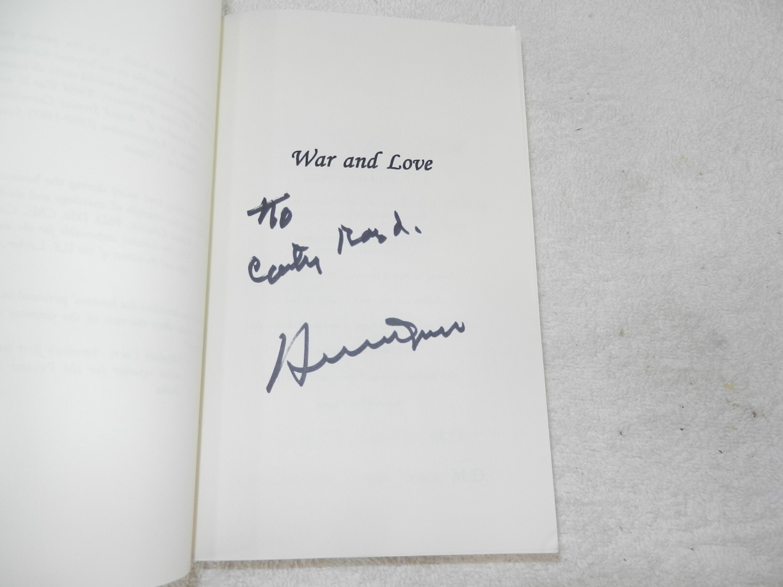 WW II ETO Field Hospital Surgeon w/ surgery details „WAR AND LOVE“ Vet Signed