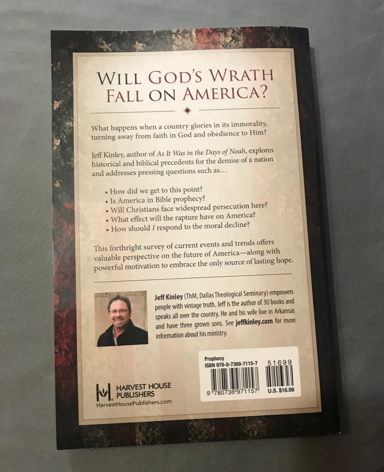 The End of America? By Jeff Kinley -Bible Prophecy a Country in Crisis-Paperback