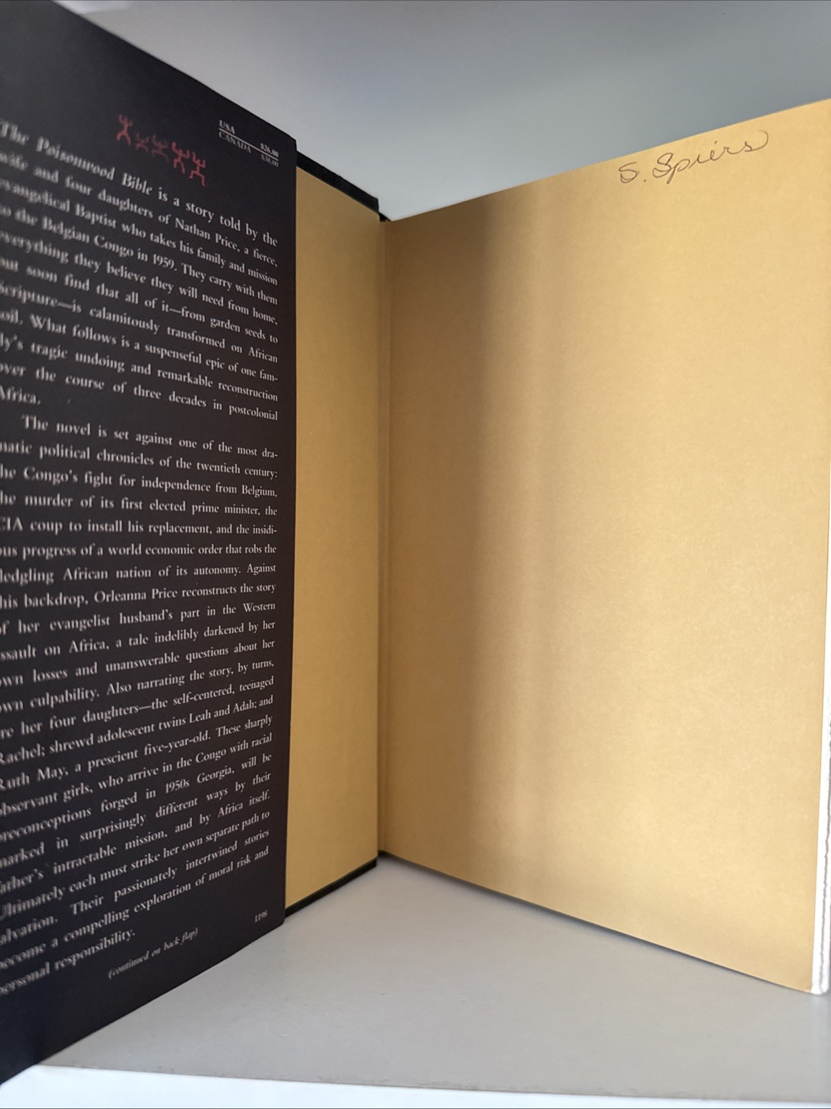 Poisonwood Bible by Barbara Kingsolver 1998 Hardcover First Edition Dust Jacket