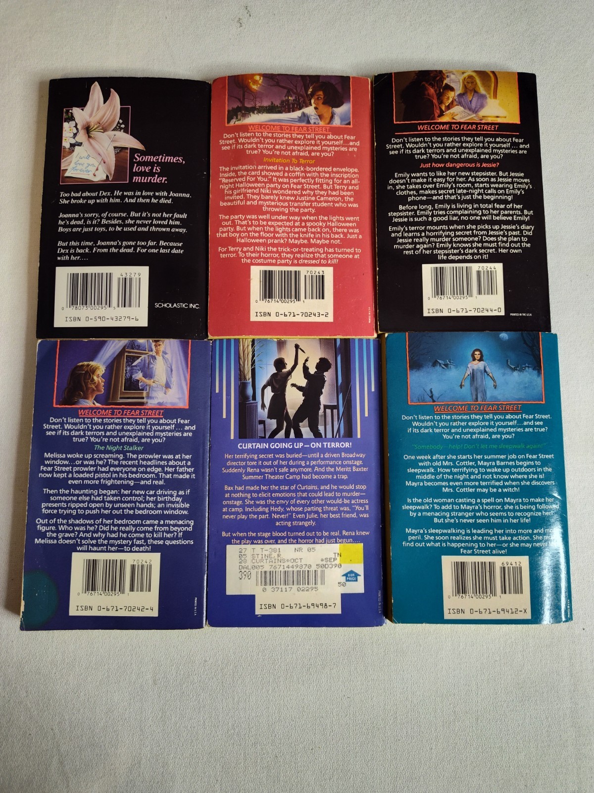 Vintage R.L. Stine Book Lot 15
