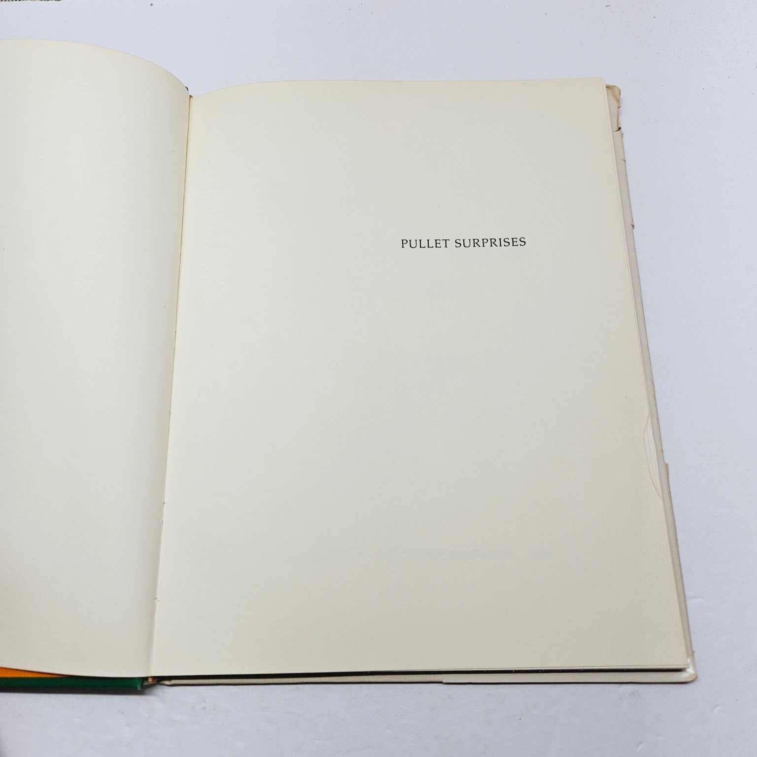 Humorous Language Book – Pullet Surprises – Amsel Greene 1970 Sultana Press