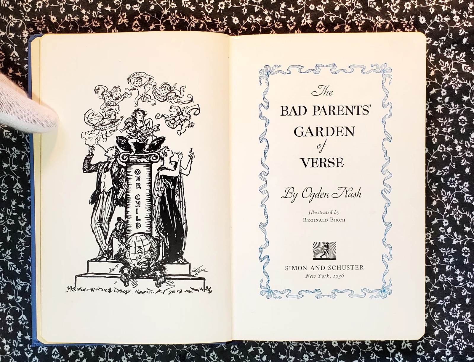 The Bad Parents Garden of Verse by Ogden Nash, SIGNED, 1936, HC, Illustrated,