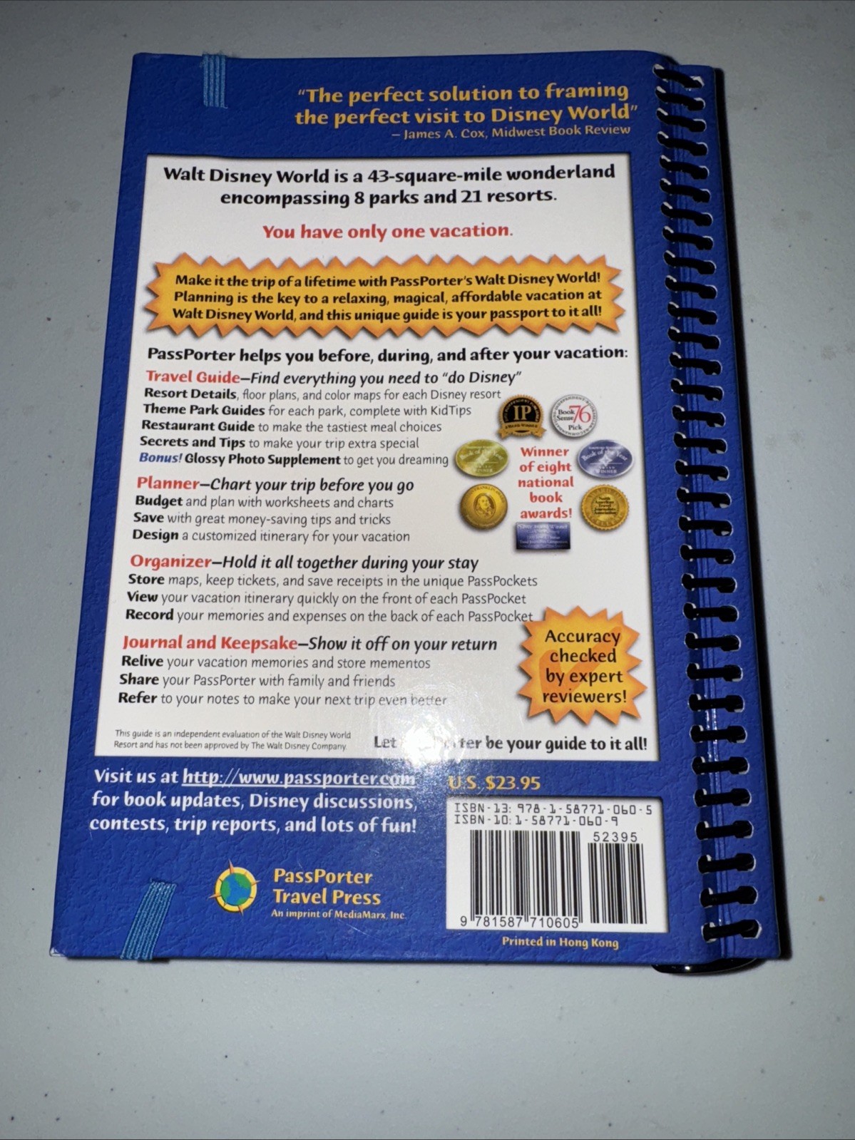 PassPorter’s Walt Disney World 2009: The Unique Travel Guide, Planner, Organize