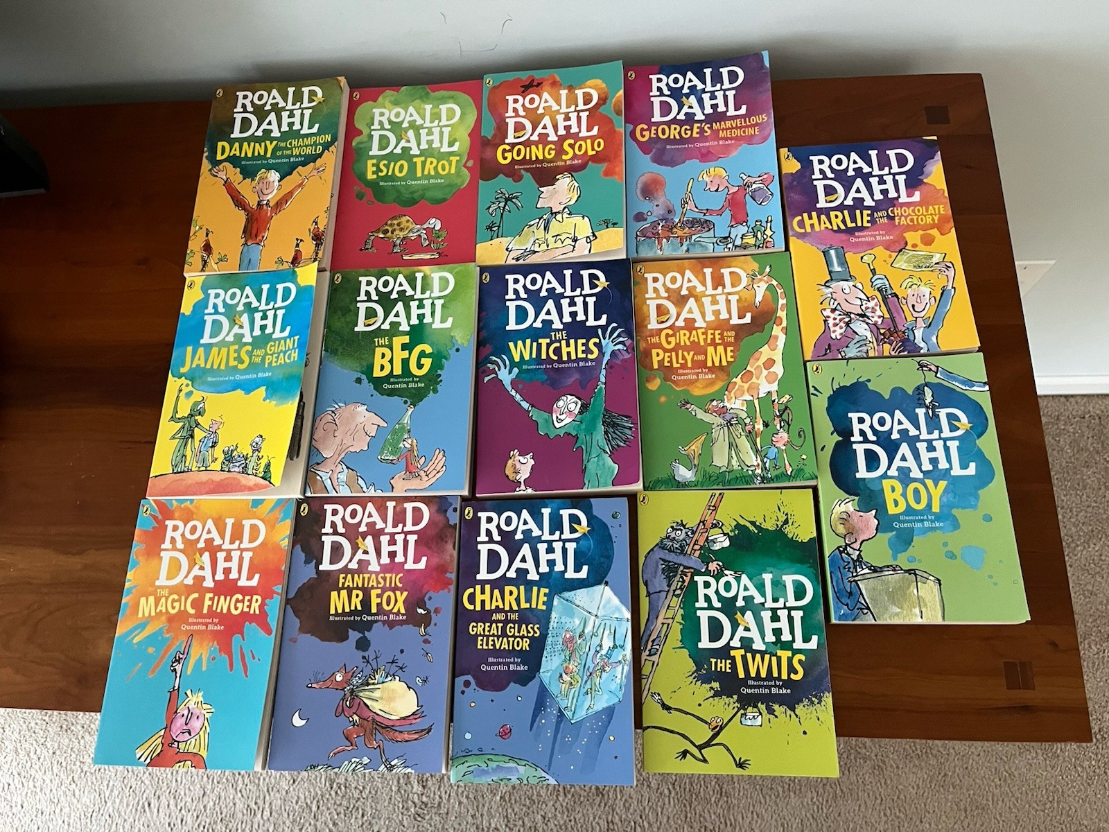 Roald Dahl Collection Lot of 14 PB Book Set PUFFIN EUC