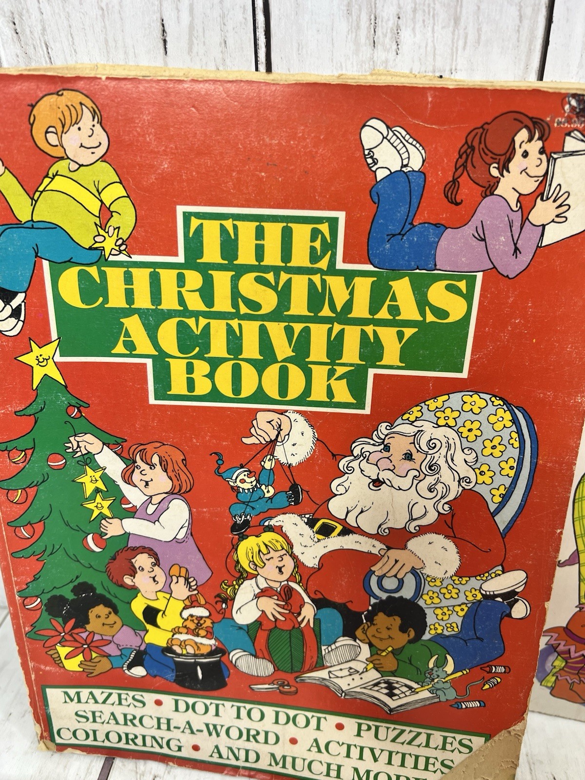 Vintage 1960s / 70s Christmas Coloring Activity Books Lot of 7 Partial Used