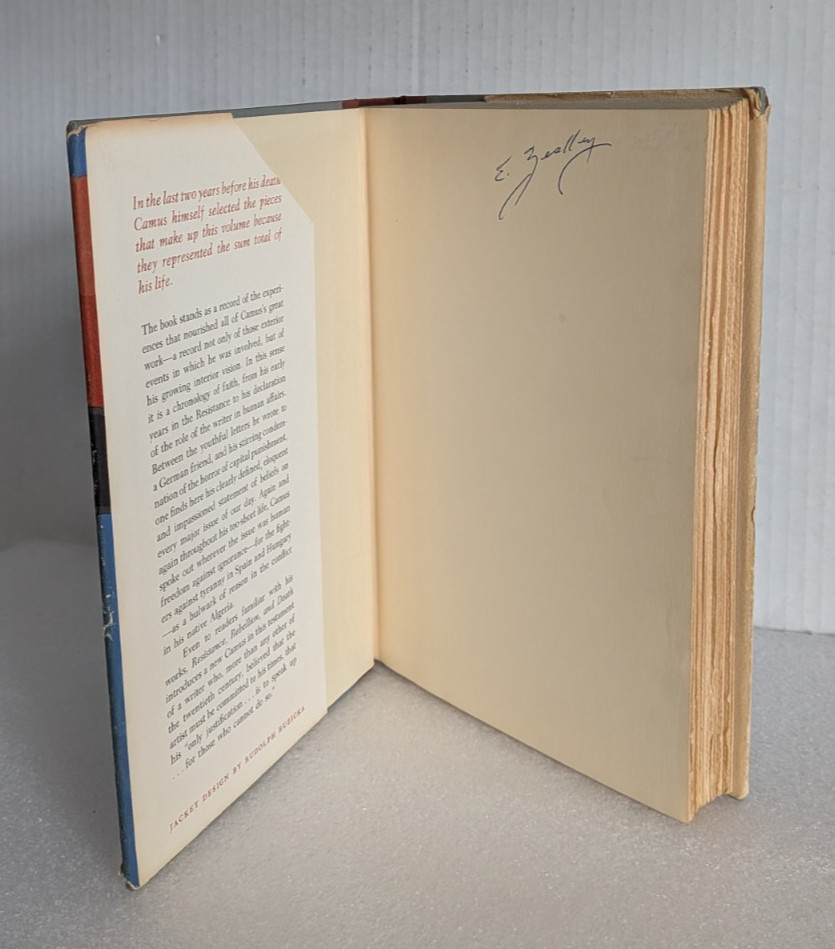 Resistance, Rebellion, and Death by Albert Camus HC/DJ 1961 1st Ed.