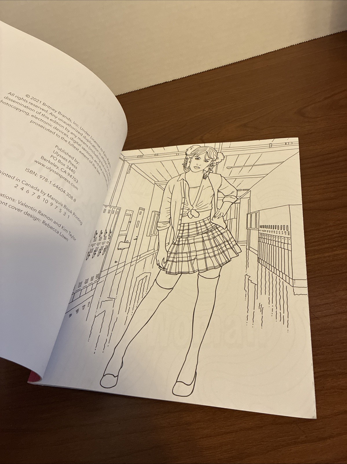 Official Britney Spears Coloring Book by Ulysses Press and Editors of Ulysses…