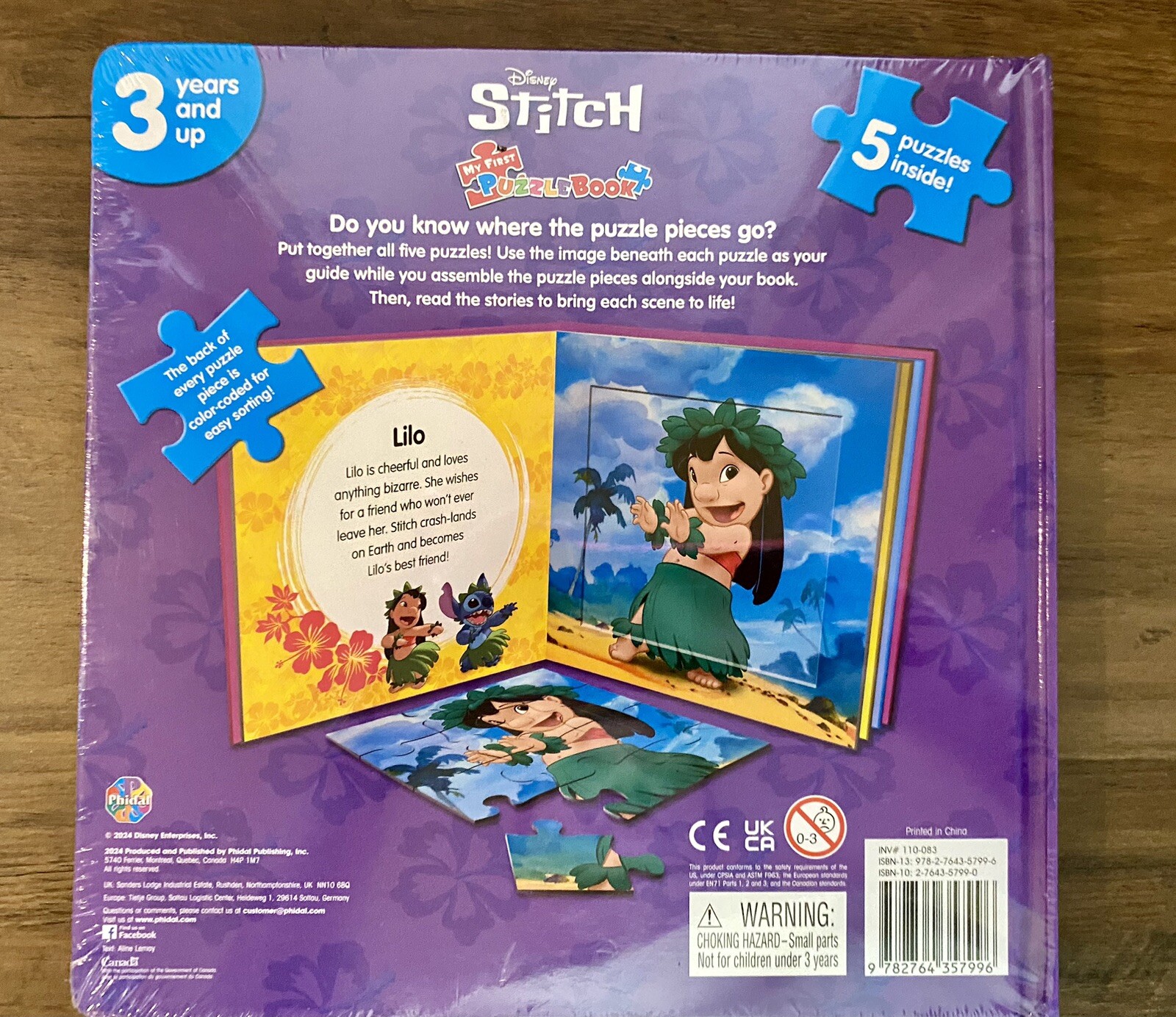 NEW Disney LILO & STITCH Angel My First Puzzle Book 5 PUZZLES READ ACTIVITY