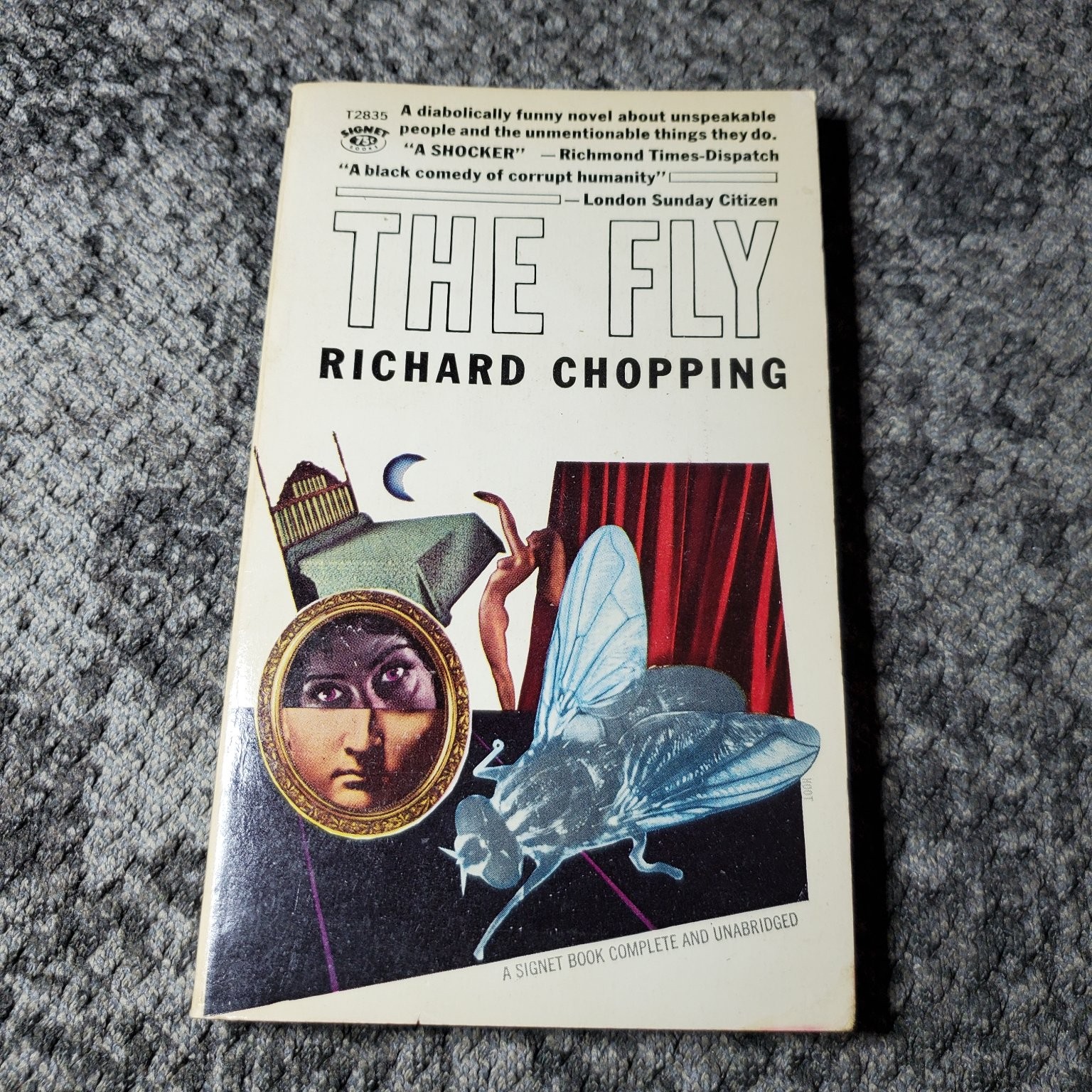 The Fly Richard Chopping 1966 First Printing Signet Book Horror Novel