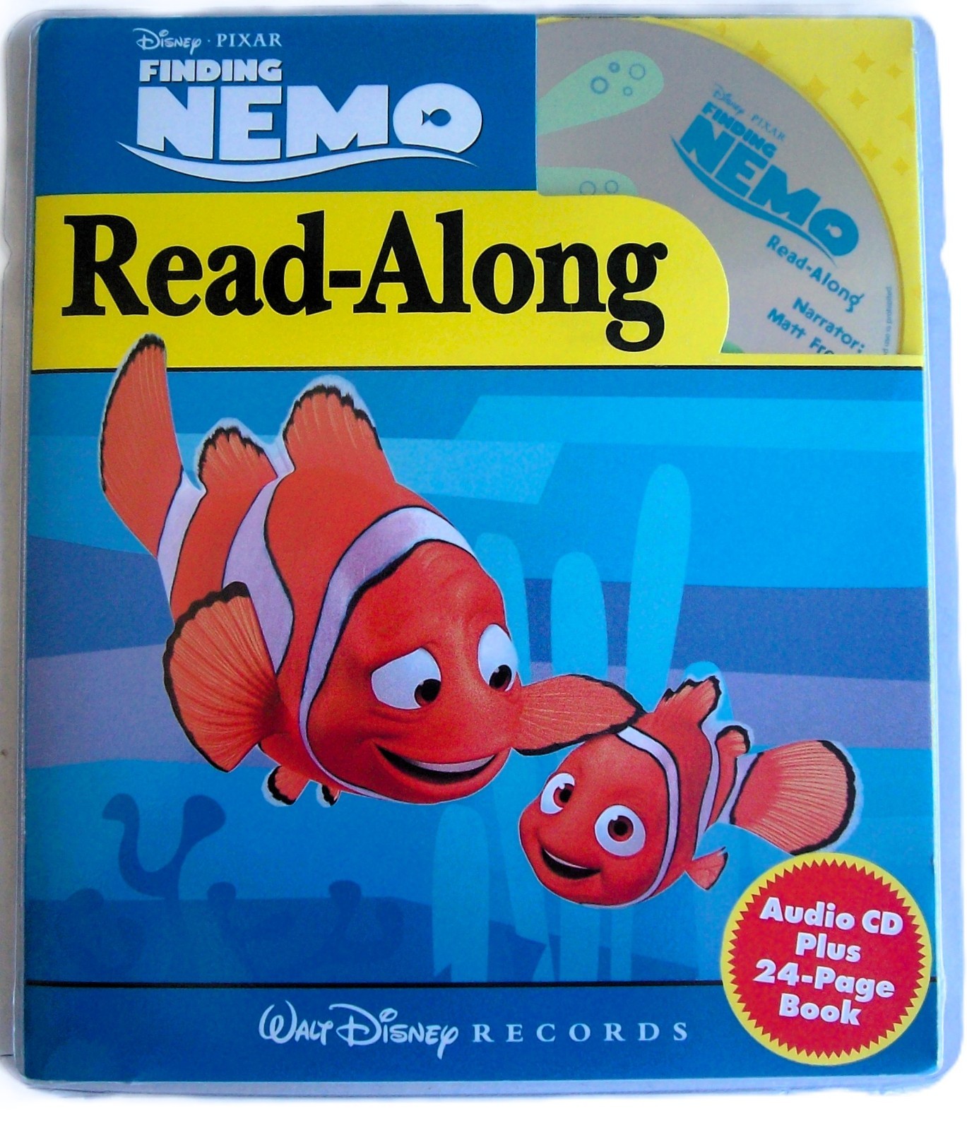 Disney/Pixar Finding Nemo: Read-along by ToyBox Innovations (2006, Book + CD)