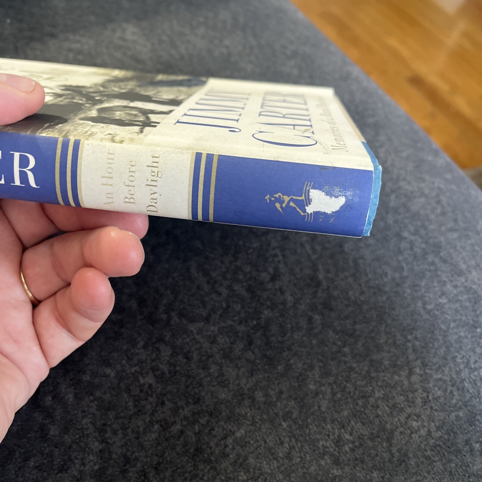 SIGNED An Hour Before Daylight : Memories Jimmy Carter Hologram JSA