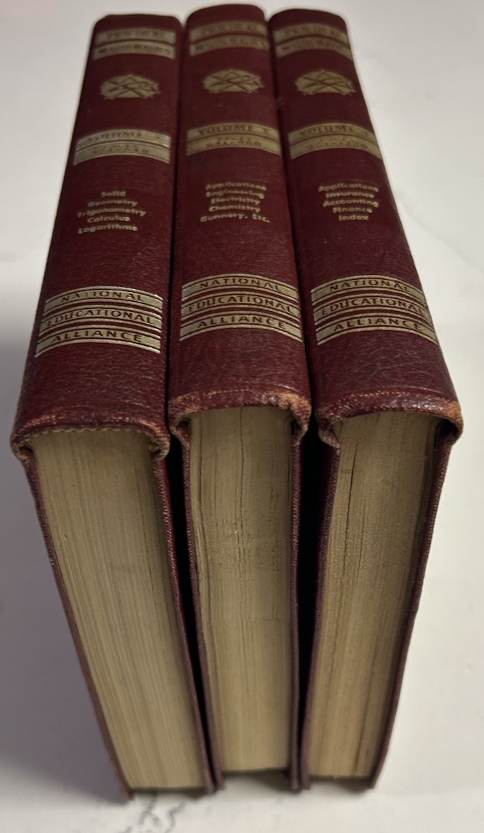 Practical Mathematics 1945 National Educational Alliance Kimball Books VOL 2-4