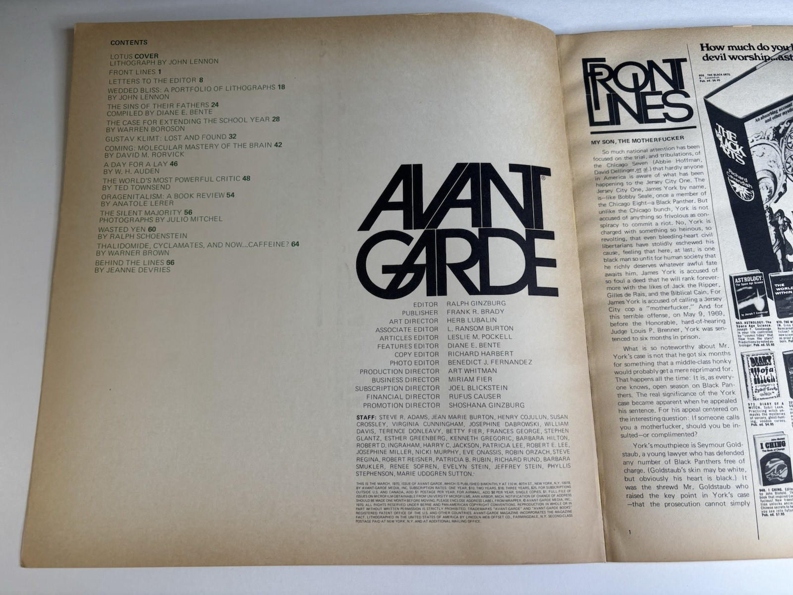 Avant Garde Paperbacks 1960s-70s #11 by Ginzburg and Lubalin Color Wedded Bliss