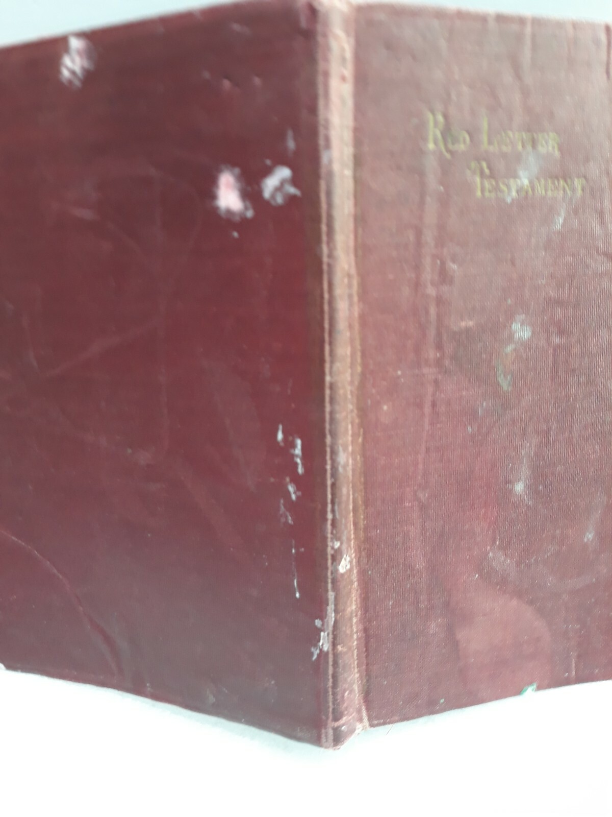 Red Letter Testament thomas nelson red cover antique